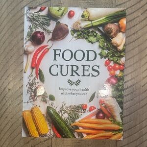 Food Cures Book with Colorful Vegetables